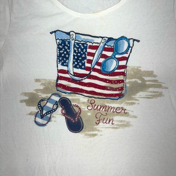 Karen Scott 4th of July Tee - Picture 3 of 6